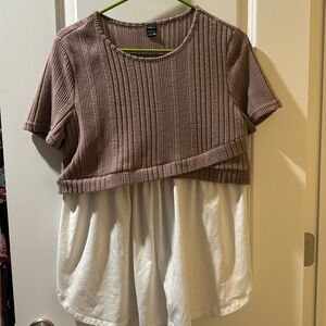 Nursing Breastfeeding Top Large